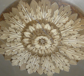 Painted Ceiling Rose, Boconnoc